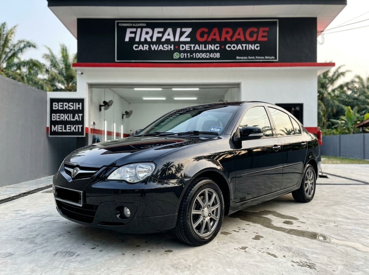Hasil akhir cucian kereta
